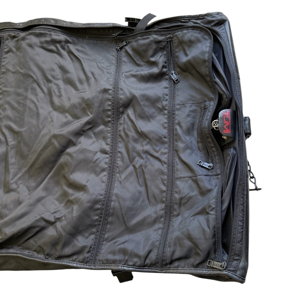 Tumi Black Leather Travel Garment Bag - Picture 10 of 13